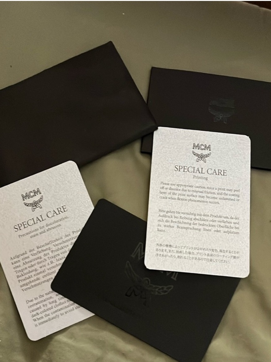 Mcm Authenticity CardBooklet Set